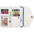 thumbnail image 4 of Wallet Case for Samsung Galaxy S21 FE (Not S21), Crossbody Neck Strap Lanyard Purse Handbag Shoulder Strap Cover with ID Card Holder Phone Case for Samsung Galaxy S21 FE XK White, 4 of 15