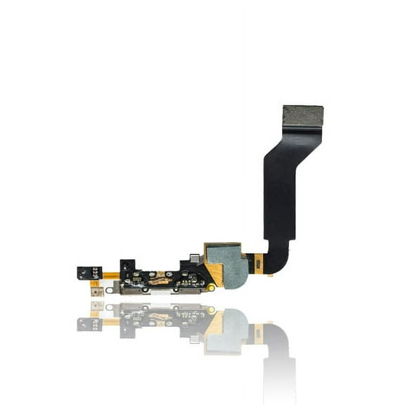 Replacement Charging Port Cable Compatible For iPhone 4S (White)