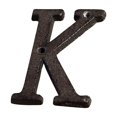 thumbnail image 3 of AUHomi 3" Vintage Decorative, Cast Iron Metal Alphabet Letters Wall Sign, Elegant Black Brown Finished, Hanging Address Name Sign, Creative DIY House Letter, Letter 'A', 3 of 9