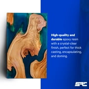SRC Epox-It Deep Pour Epoxy Casting Resin Kit, 1 Gallon Crystal Clear Epoxy Resin, 1:1 Mix Ratio, Up to 2” Deep, for Casting Art, River Tables, Live Edge Wood, Bar Top, Tabletop