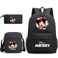 thumbnail image 2 of 3pcs Disney Mickey Minnie Mouse Backpacks Students Schoolbags Pencil Case Shoulder Bags Backpack Boys Girls School Bags Sets, 2 of 4