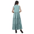 thumbnail image 4 of Moomaya Robe d'Été Longue Imprimée pour Femmes en Rayonne Sans Manches, 4 of 4