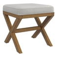 thumbnail image 1 of Pemberly Row Modern Backless Wood Vanity Stool Dark Driftwood Gray, 1 of 14