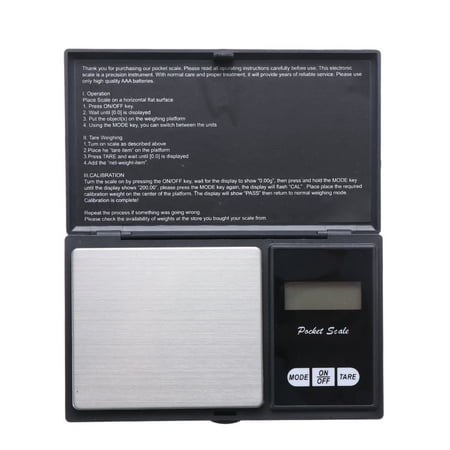 

Portable Mini Digital Scale Ultra Slim Multifunction Easy to Clean Large Display Electronic Platform Scale for Tea Leaf Kitchen