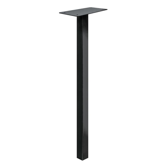 Adoorn 51” Mailbox Post - In Ground Mailbox Posts For Outside, Heavy Duty Metal Mailbox Post for Use With Post Mount Mailbox - Black