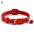 thumbnail image 5 of SPRING PARK Cat Collars Polka Dot Print- Super Soft Nylon Cat Collar – Pet Collars - Colorful Adjustable Safety Kitten Collars with Bell, 5 of 6