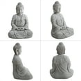 thumbnail image 6 of Sunjoy Buddha Statue 14.17 in. L x 11.42 in. W x 20.08 in. H Large Sized Buddha Garden Statue Gray Decorative Outdoor Buddha Statue, 6 of 8