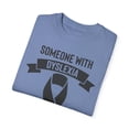 thumbnail image 3 of Humorous Someone With Dyslexia Patients Support Supporting Fan Vintage Dysgraphia Person With Disability Ribbon Unisex Garment-Dyed T-shirt, 3 of 4