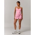 thumbnail image 5 of IWEMEK Women's Tennis Dresses Twist Front Split Ruffle Cami Dress with shorts Golf Active Dress, 5 of 8