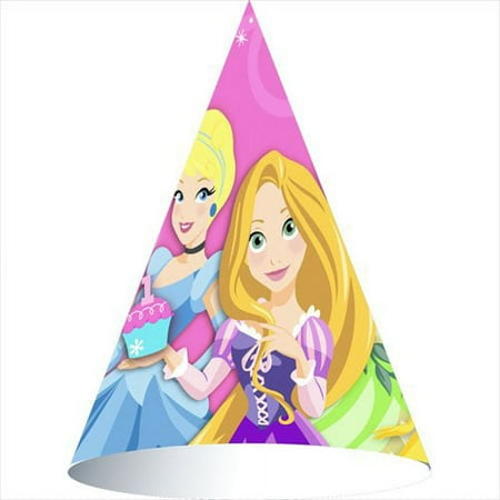 Disney Princess 1st Birthday Cone Hats (8ct)