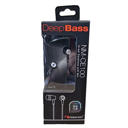 NAKAMICHI CE100 WIRED EAR BUDS W/ MIC - BLACK