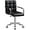 Black, variant on PetFurnishn Mid-Back Office Task Chair Ribbed PU Leather Executive Chair Modern Adjustable Home Desk Chair Retro Comfortable Work Chair 360 Degree Swivel with Arms (Blue)