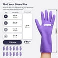 thumbnail image 4 of FMP Brands Cleaning Gloves 12 Pairs Rubber Gloves for Washing Dishes Non-Slip Dishwashing Gloves Waterproof Reusable Latex Dish Gloves for Kitchen, Bathroom, Household, Gardening (Medium), 4 of 7