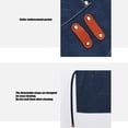 thumbnail image 6 of 1. Heavy Duty Canvas Apron Thickened for Gardening Cooking Salon, Adjustable Belt & Multi-Pocket Design, 6 of 8