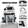 thumbnail image 3 of FORMRS Mini Backpack Purse for Women Travel Daypack Casual Shoulder Bag, Art Mountain and Sun Pattern, 3 of 7