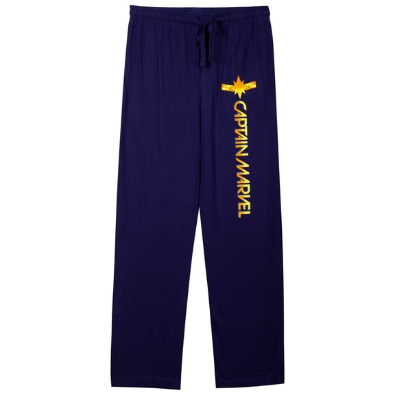Captain Marvel Symbol Blue Unisex Pajama Pants-XSmall