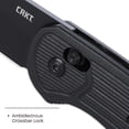 thumbnail image 3 of CRKT Sero Everyday Carry Folding Knife with Crossbar Lock: S35VN Plain Edge Blade, Black Glass-Reinforced Nylon Handle, 7170K, 3 of 6