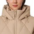 thumbnail image 3 of Mondetta Women's Long Diamond Quilted Parka Down Fill Tan L, 3 of 8