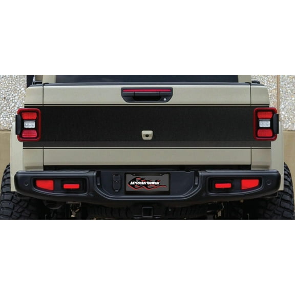Pinstripe Blackout Tailgate Vinyl Decal Compatible with and Fits Jeep Gladiator JT 2020-2023