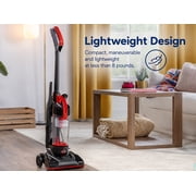 BISSELL CleanView Compact Bagless Upright Vacuum with Scatter-Free Technology, Powerful Suction, Extended Reach, Model 3508T, Red
