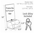 thumbnail image 2 of Clear Small Molded Lottery Box with Pocket, Lock and Key, 2 of 3