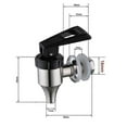 thumbnail image 3 of Beverage Dispenser Spigot, Stainless Steel Spigot Dispenser For Jar, 3 of 5