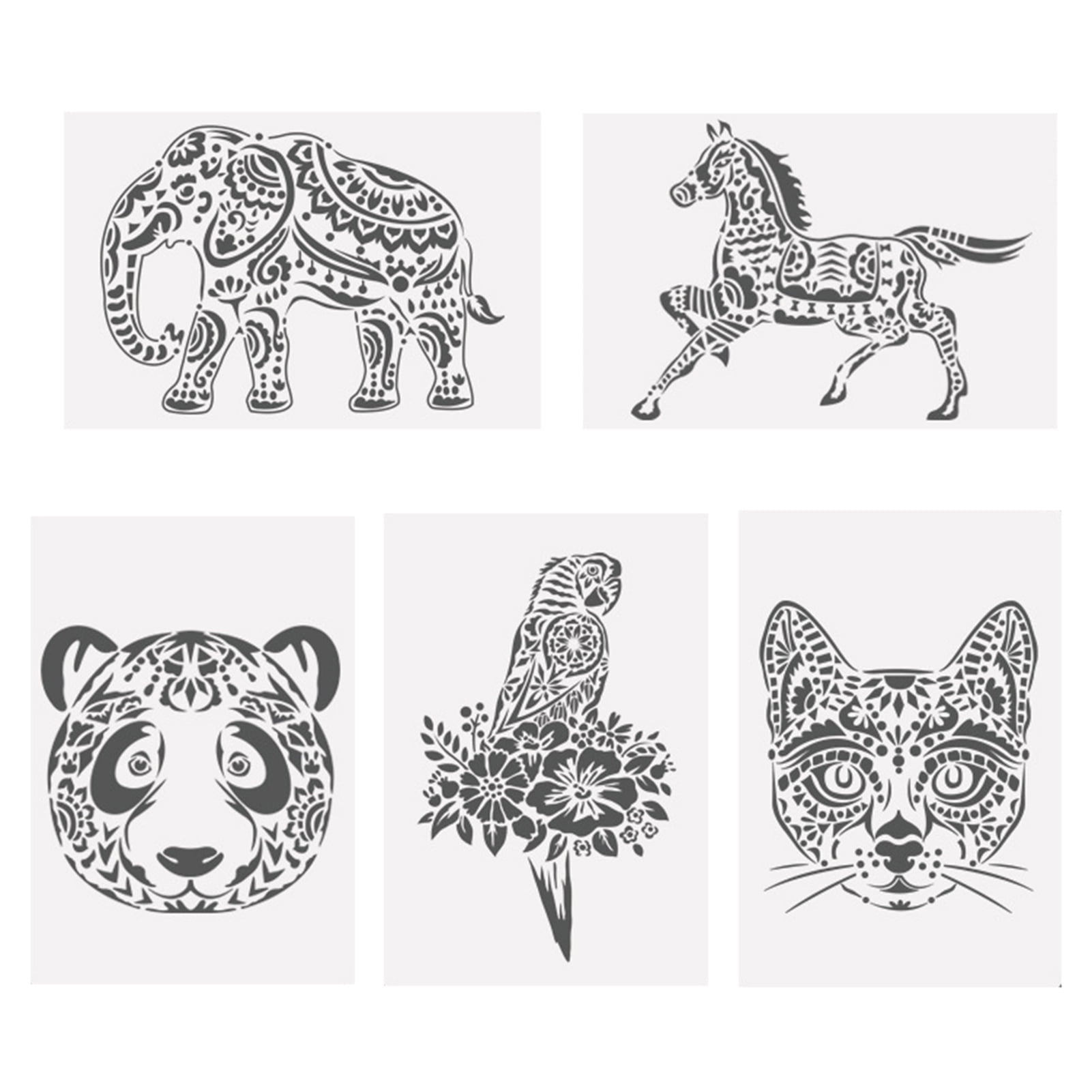 Animal Painting Stencils Hollow Craft Stencil Gift for Kids - Walmart.com