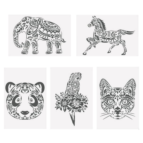 Atralife Animal Painting Stencils Hollow Craft Stencil Gift for Kids -  