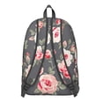 thumbnail image 3 of Flowers Print Student Backpack for School College, Large Capacity Bookbag with Laptop Compartment, Sunflower Design Everyday Campus Backpack for Commuting Travel, Unisex Gift for Adults, 3 of 5