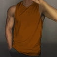 thumbnail image 2 of HCNTES Mens Tank Tops Beach Summer Sleeveless Shirts Graphic Vacation Tanks Muscle Gym Tank Top(Coffee,XXXL), 2 of 8