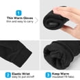 thumbnail image 4 of OZERO Mens & Womens Winter Gloves Polar Fleece Snow Gloves with Elastic Cuff Black, 4 of 9