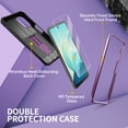 thumbnail image 2 of FITO For Moto G 5G 2022 Case, Phone Case with Screen Protector and Kickstand (Purple), 2 of 6