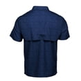 thumbnail image 2 of Caribbean Joe Men's Short Sleeve Vented Quick Dry Button Down (Navy, Medium), 2 of 2