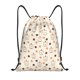thumbnail image 1 of Fotbe Milk Tea Bolsa Mochila con Cordón Estampada, Bolsa de Gimnasio Deportiva, Bolsa Cinch, Bolsa con Cordón para Hombres y Mujeres-Medium, 1 of 6