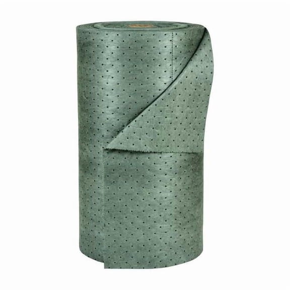 Brady Sorbent Roll, 49 gal, 30 in x 150 ft, Universal, Gray, Polypropylene MRO30