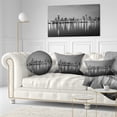 thumbnail image 3 of Designart 'Chicago Skyline at Night Black and White ' Cityscape Canvas Print, 3 of 3