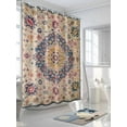 thumbnail image 3 of Fsddascl Boho Southwest Shower Curtain Set - Long 72" x 84" Washable Bathtub Curtain with 12 Hooks, Vintage Country Ethnic Nation Motifs Waterproof Fabric Stall Shower Curtains for Bathroom/Bathtub, 3 of 6