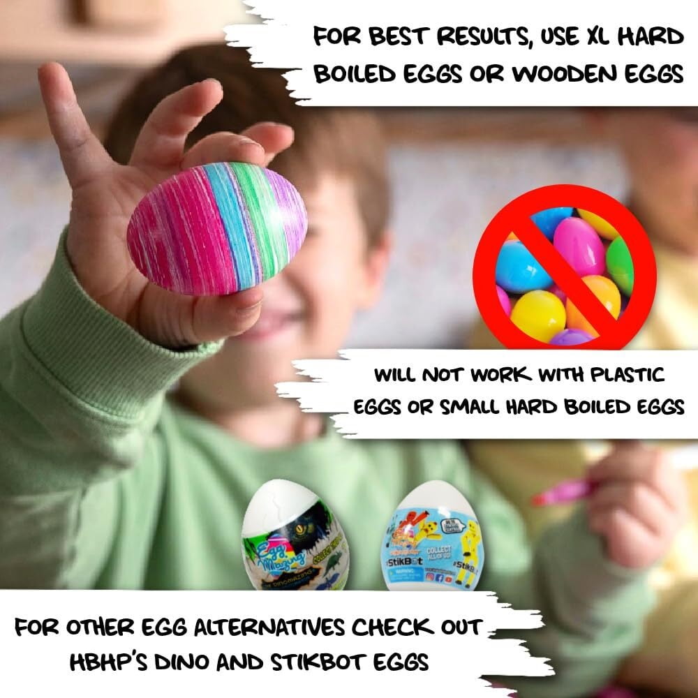 The  Egg Decorator Easter Egg Decorator Kit - Arts and Crafts Set - Includes Egg Decorating Spinner and 8 Colorful Quick Drying Non Toxic Markers (Purple)