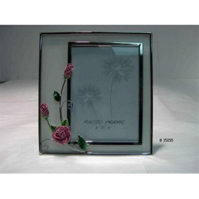 Jiallo 35895 5 x 7 in. Rose Photo Frame