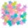 thumbnail image 1 of Colored Glowing Stars Glow In The Dark Fluorescent Plastic Wall Stickers, 1 of 5