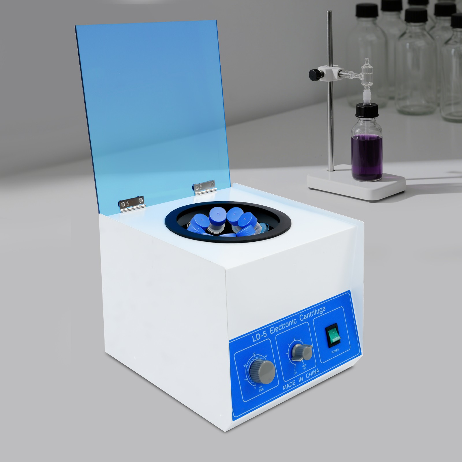 50ml x 8 Electric Centrifuge Lab Medical Benchtop Centrifugal Separator Machine