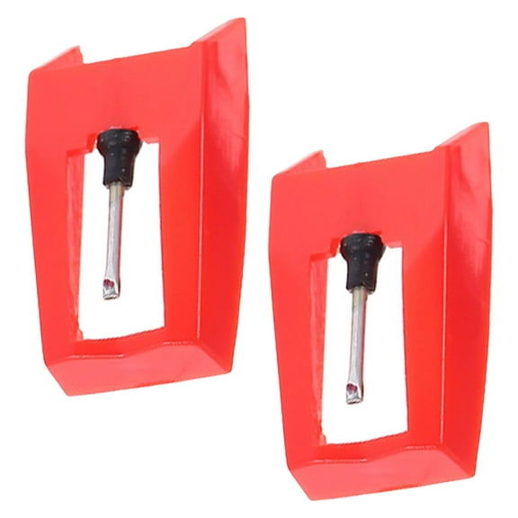 unbranded 2pcs Record Player Needle Turntable Replacement Needle Record Player Needle Replacement Stylus Replacement for Record Player Phonograph Red