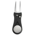 thumbnail image 1 of Stainless Steel Club Ball Fork Green Divot Repair Tool Golfer Kit (Black), 1 of 8