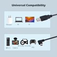 thumbnail image 4 of Qianrenon Cable De Extensión Mini Usb A Usb 2.0 De 90 Grados Mini Usb B De 5 Pines Macho En Ángulo Recto A Usb 2.0 Macho Cable De Dispositivos Gps De Datos De 1,5 M (Curva Derecha), 4 of 5