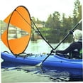 thumbnail image 2 of Voile de Kayak Orange, Kit de Voile Downwind Kayak Downwind Sail_Perfect Gift, 2 of 5