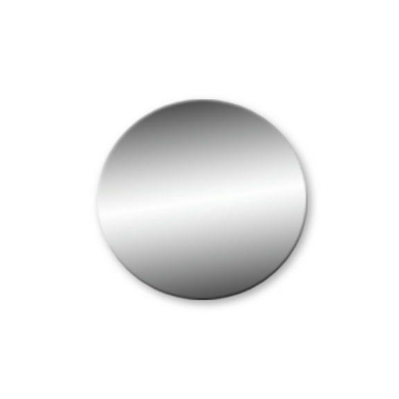 1-3/4 inch Blank Aluminum Circle Tags - No Hole - Pack/25