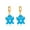 Blue, variant on comerut 1 Pair Ghost Pendant Halloween Earrings Candy Color Alloy Rhinestone Women Enamel Earrings Party Jewelry