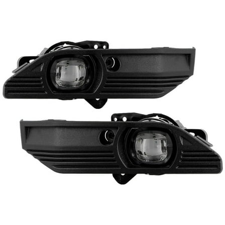 Spyder Automotive 9054150 Driving/ Fog Light Clear Lens Black Housing Set Of 2