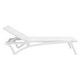 thumbnail image 2 of Compamia Pacific Chaise Lounge with White Sling in White, 2 of 15