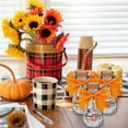 thumbnail image 5 of 12Pcs Thanks Favors Glass Bottles DIY Candy Jars with Orange Ribbons and Stickers Jars Mini Containers with Lid 3.4oz/100ml for Thanksgiving Day Party Guests Candy Present Jar Decor for DIY, 5 of 9